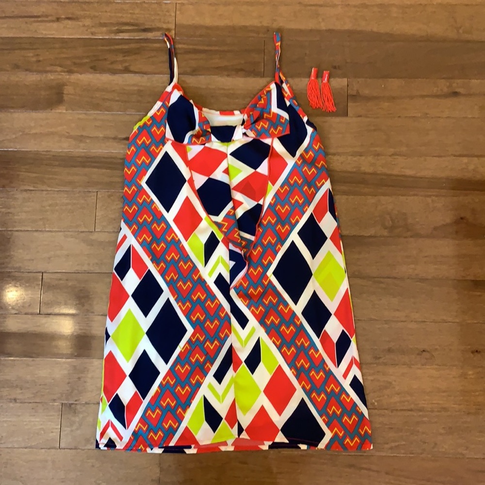 Colorful Geometric Dress - Picture 2 of 5